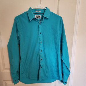 Express Men's Button-Down Shirt - Med. 15-15.5 collar- Light Blue